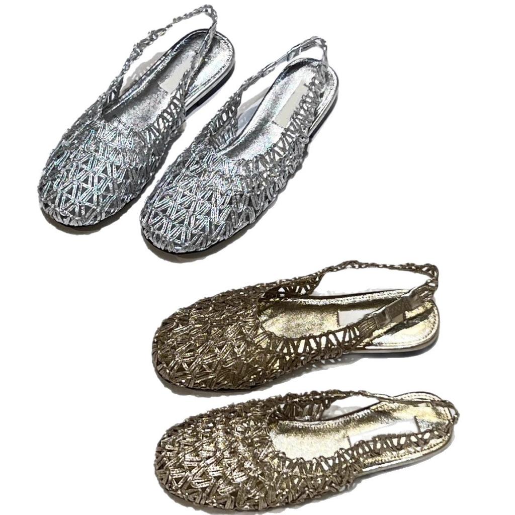 2025 Korean Version of the New Niche Design Woven Leather Breathable Strap Sandals Hollow Fashion Bag Head Shoes Women