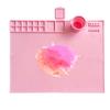 Silicone Mat For Painting Silicone Sheet With Palette Reusable Graffiti Craft Mat With Cup Washable Drawing Board For Kids DIY