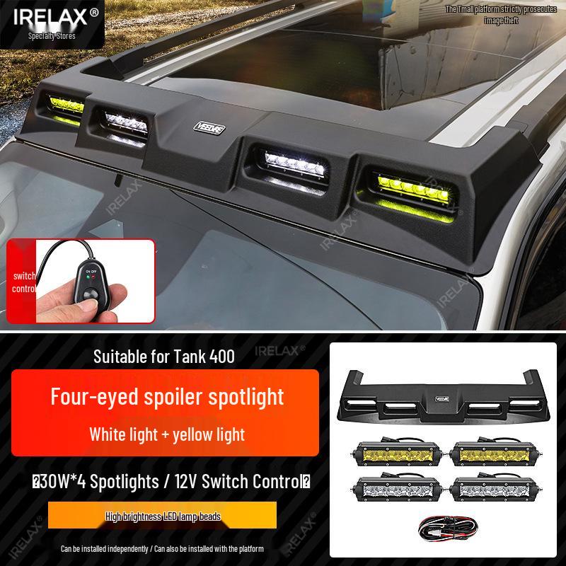 Платформа на крышу Tank 400 Hi4t Explorer с боковой лестницей и держателем для рюкзака