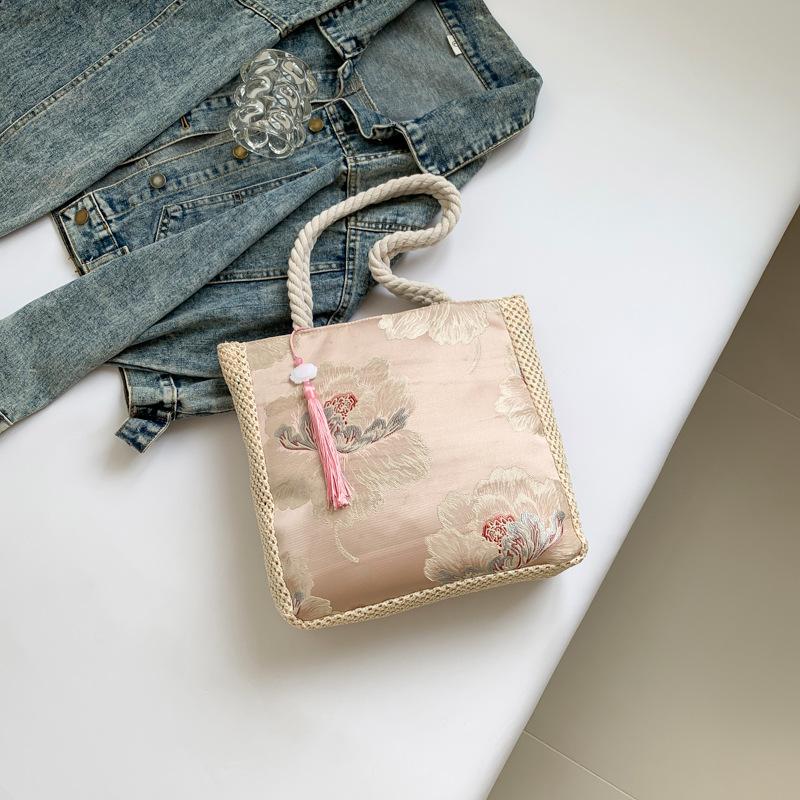 Модная сумка кросс-боди на одно плечо Новая сумка для поездок на работу Красивая летняя текстура Простая сумка-тоут большой вместимости для поездок на работу