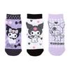 Sanrio Sanrio Kids Sneakers Socks 3 Pair Set Socks Kuromi Kuromi Character 455181 SANRIO (SANRIO) 19-21cm Kuromi-chan