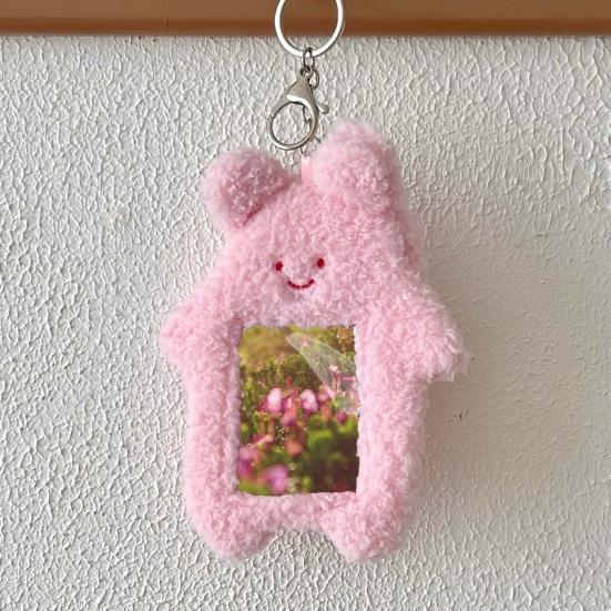 Плюшевый держатель для карт с мультяшным котом, стильный рюкзак, очаровательный брелок, декоративная крышка для карт, студенческий подарок, аксессуары