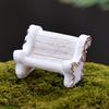 Resin Mini Chair Doll Miniature Landscape Model Statue Figurine Garden Decor
