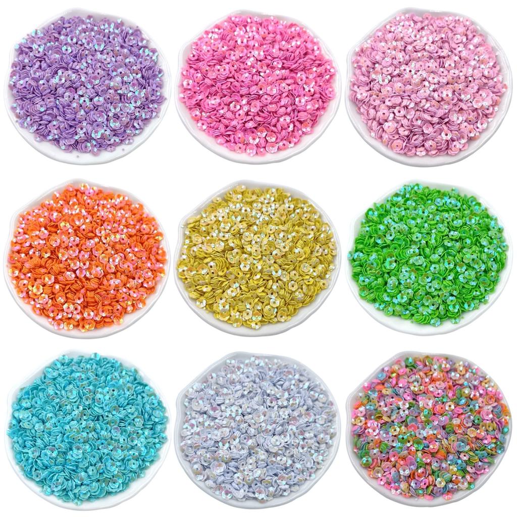 Креативная нашивка ПВХ нашивка Симфония Полые пайетки Блестки из бисера Блестки объемные пайетки Волшебные цветные пайетки ПВХ Блестки бусины