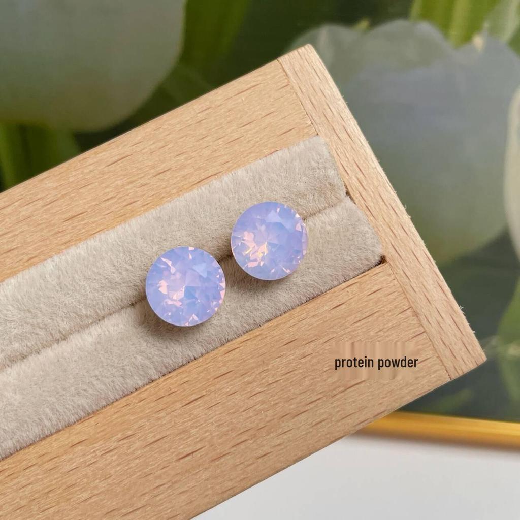 Вспышка Millennium восьмигранные серьги-гвоздики с розой из циркония для женщин - индивидуальный многогранный изысканный дизайн