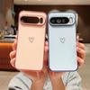 Чехол для телефона Google Pixel 9 Pro XL с гальваническим покрытием в виде волны с сердцем, Ударопрочный защитный чехол для Pixel 8, 7A, Простой дизайн.