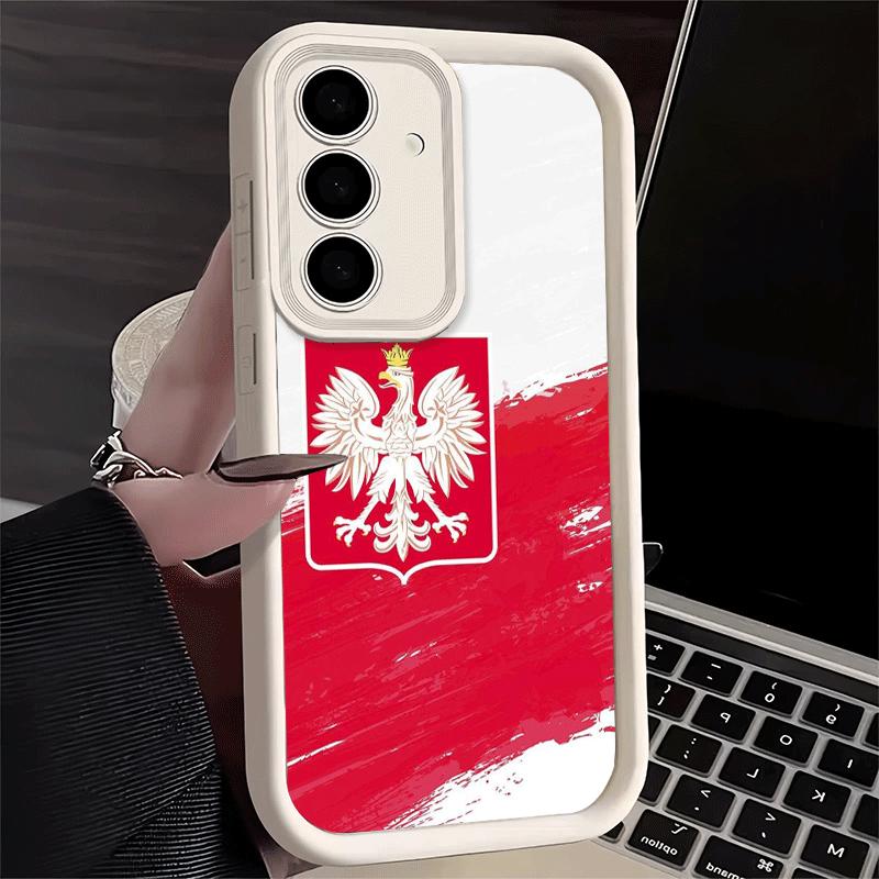 Чехол для телефона для Samsung Galaxy A17 A16 A15 A14 A13 Флаг Польши Белый Красный A56 A36 A26 A55 A35 A25 A54 A34 A24 A53 A33 A23 A07 A06