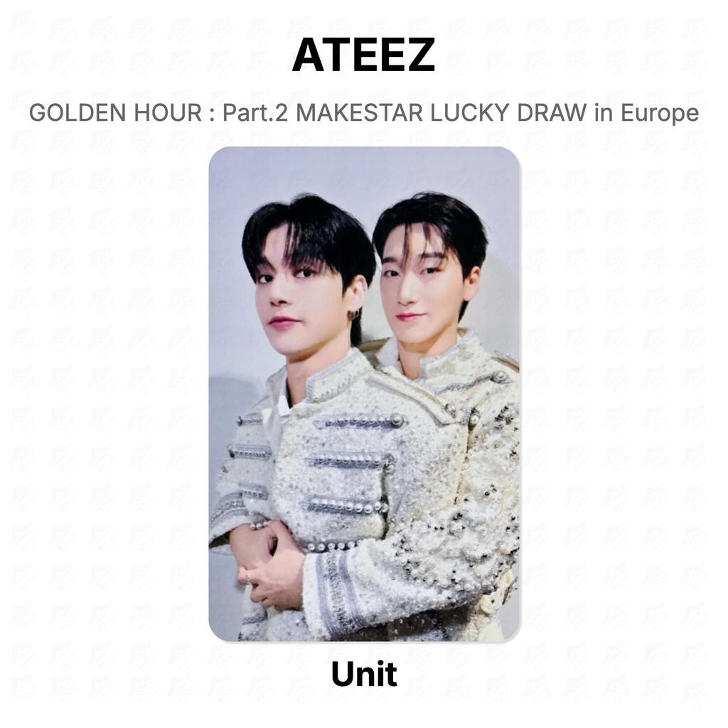 ATEEZ ЗОЛОТОЙ ЧАС : Часть 2. Официальная фотокарточка MAKESTAR Lucky Draw в Европе