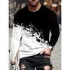 Spring Autumn Men Clothes Fashion Long Sleeve Round Neck Casual T Shirt Men Sport
