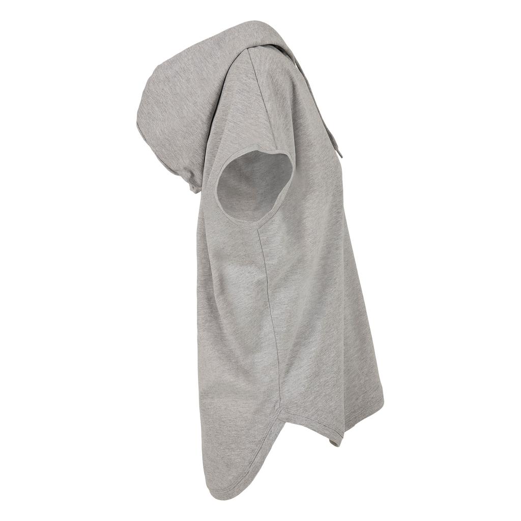 Build Your Brand Womens/Ladies Heather Oversized Sleeveless Hoodie