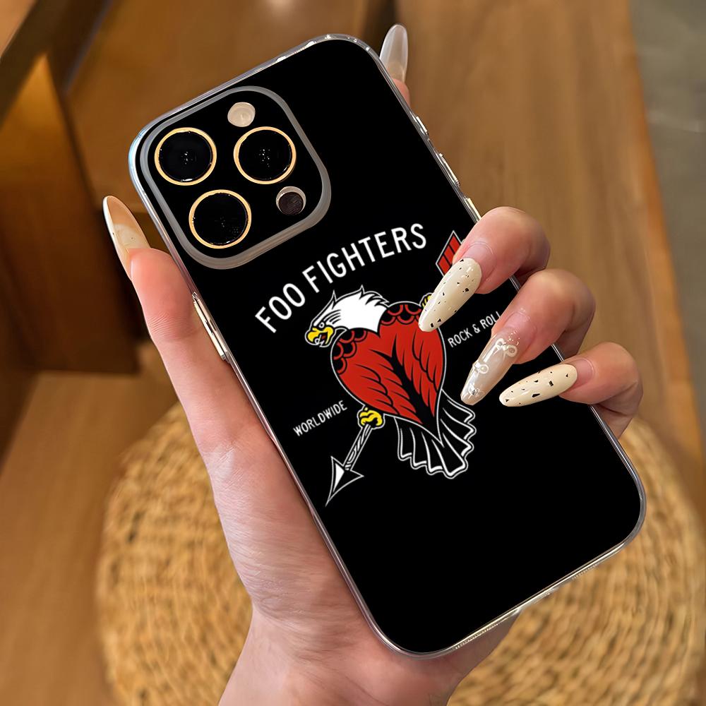 Foo Fighters Band Phone Case For IPhone 17 16 Pro Max 15 14 13 11 12 Mini Xs X Xr 7 8 Plus Se Transparent Cover
