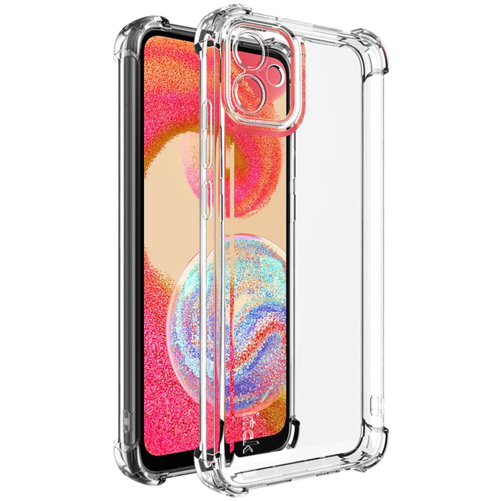 Серия IMAK UX-4 для Samsung Galaxy F04 4G/M04 4G/A04e 4G Чехол Прямая рамка Четыре угла Ударопрочный Прозрачный ТПУ чехол