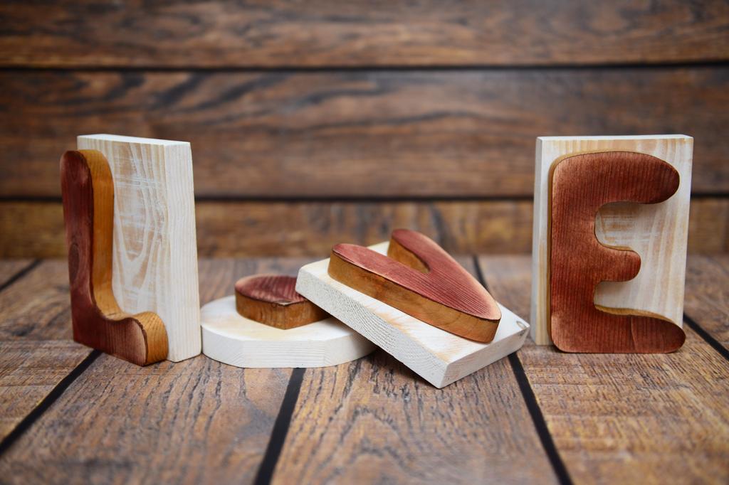 Poodle - wooden LOVE sign, interior decoration with a dog, charming ornament for the shelf by Art-Dog brand