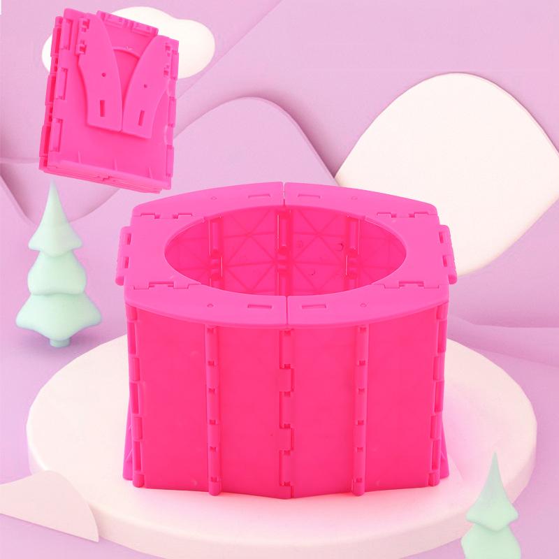 Складной туалет для путешествий на открытом воздухе, портативное мобильное сиденье для кемпинга, пешего туризма с 10 мешками для мусора