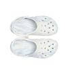 Crocs Baya Marbled Trendy Fashion Outdoor Breathable Clogs Unisex White 206935-94S