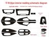 Carbon Fiber Interior Stickers for Qijun, 14-19 Console & Gear Shift Decor
