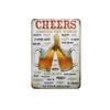 Beer Cheers Tin Sign Vintage Wall Plate Painting Decor Bar Pub Restaurant Kitchen Pin Up Metal Signs Crafts Decorative Plaques