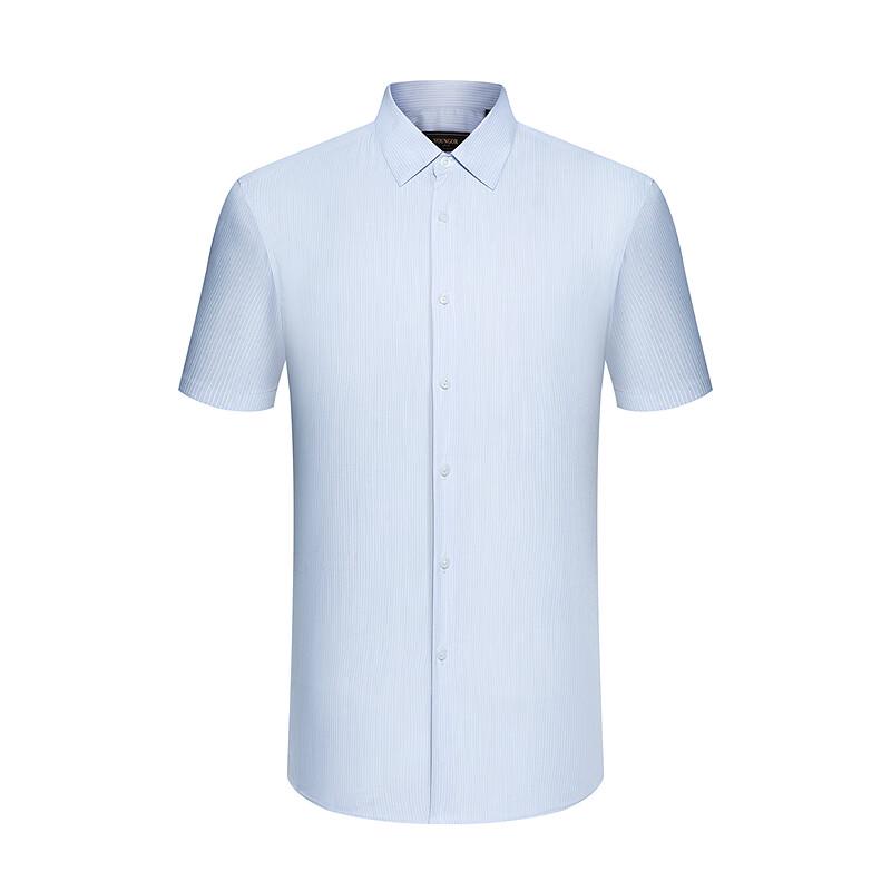 YOUNGOR Мужская летняя рубашка в полоску с коротким рукавом, стиль business casual, 2025