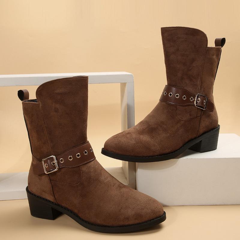 Женские ботильоны на низком каблуке, повседневная обувь, искусственная замша, женские низкие ботинки, ботинки челси, ботинки на платформе, большие размеры 41, 42, 43