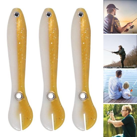 1/3/5 шт 6.7 см/2 г мягкая приманка для вьюна ПВХ бионический вьюн с отверстием искусственная рыболовная приманка окунь судак форель змееголов рыболовные принадлежности