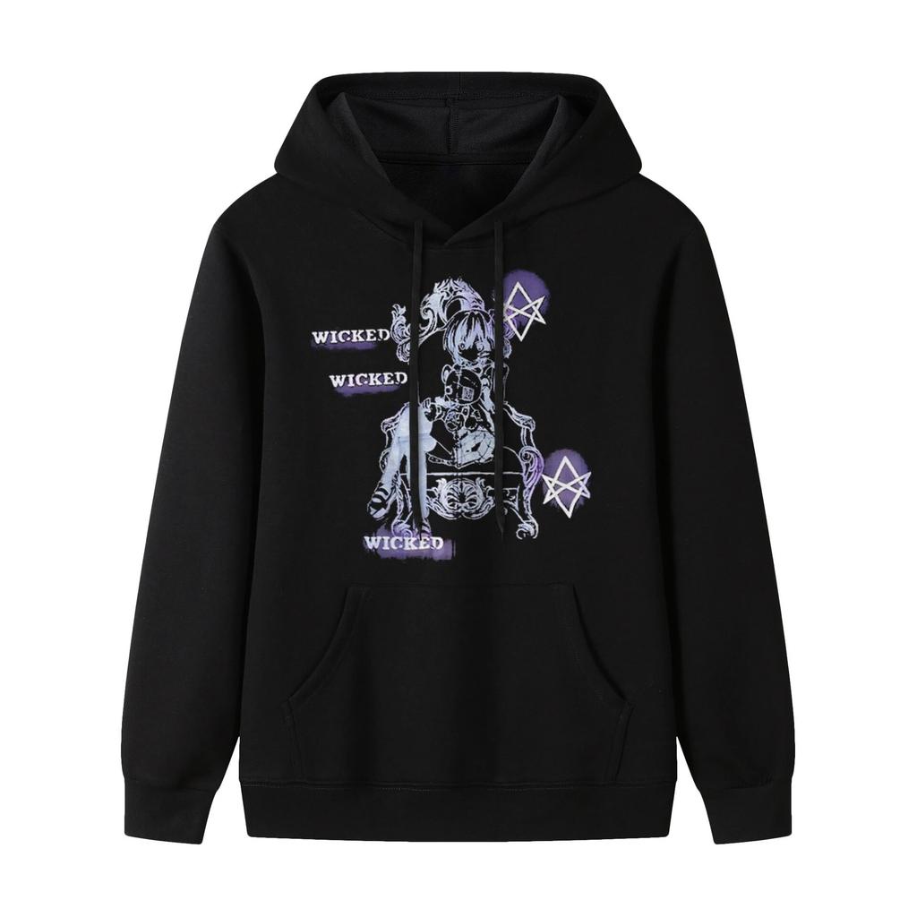 Толстовка с графическим принтом для унисекс и woУнисекс осень и зима толстовка с капюшоном Harajuku для унисекс ретро-куртка для уличной одежды