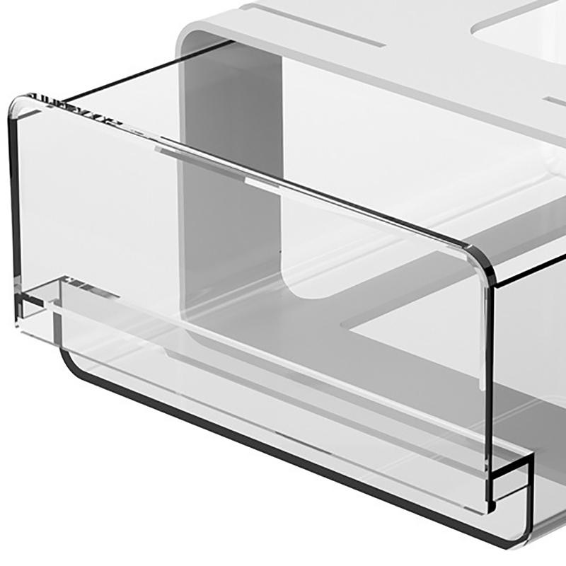 Large Capacity Under Desk Drawer Under Desk Storage Box for Desk Dormitory Home Organizer Punch Free Hanging Storage Box