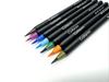 24 Colors Watercolor Brush Pens Set - Includes Water Brush & Fineliner Pen for Calligraphy