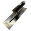 SHIBASHO Square Trowel (Silver, Yasugi Steel, Black Handle) for Plastering, Heavy-Duty (Made In Japan, Miki, Hyogo Prefecture) (270mm)