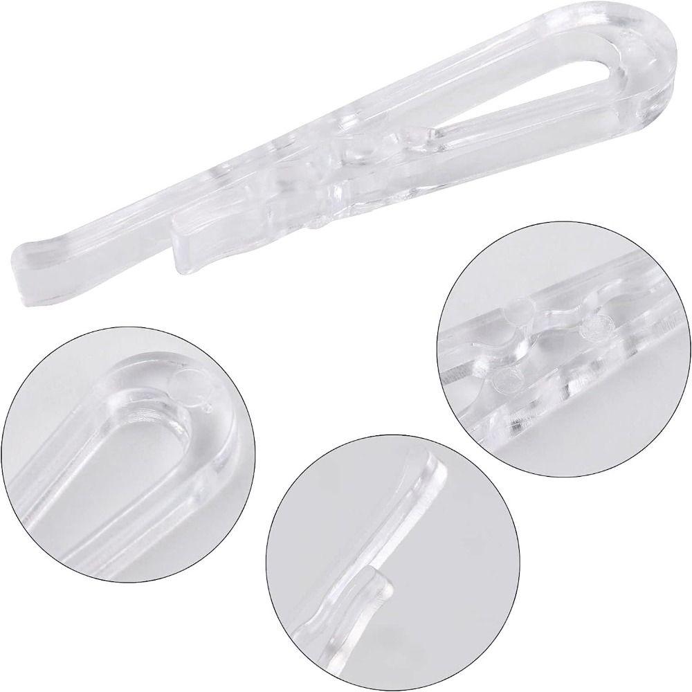 600 шт. 1,50"/38 мм прозрачные зажимы для рубашек U-образной формы складные зажимы изысканные зажимы-крокодилы одежда