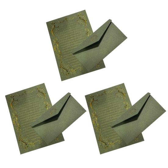 3 шт. конверты из крафт-бумаги с прозрачной полосой, гладкие и надежные письменные приглашения в винтажном стиле, элегантный свадебный набор канцелярских принадлежностей