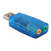 USB 2.0 Virtual External Mic Speaker 3D 5.1 Channel Audio PC Sound Card Adapter