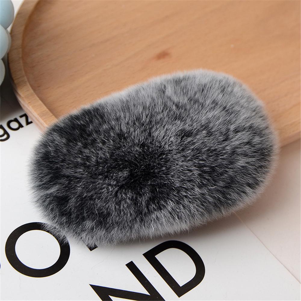 1/3 шт. Зимняя милая пушистая заколка для волос для женщин и девочек, однотонная боковая заколка для волос, BB-заколка, милая плюшевая заколка для волос, цветной аксессуар для волос