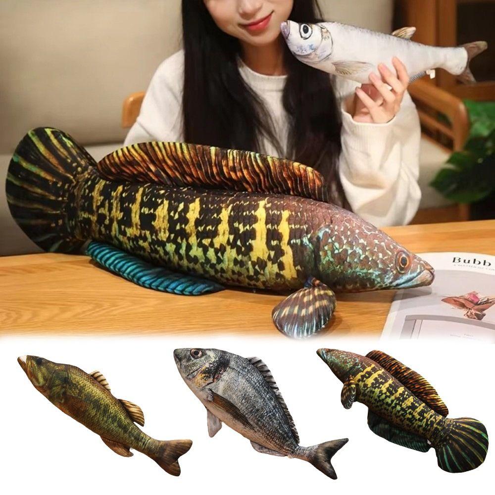 Realistic Stuffed Animal Pillow 40/60cm Carp Plush Pillow Simulation Fish Plush Toy Birthday Gifts