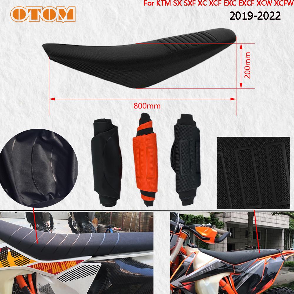 OTOM Motorcycle Cushion Seat Covers For KTM SX SXF XC XCF EXC EXCF XCW 150 250 350 450 500 2019-2022 Antiskid Waterproof Diamond