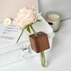 Wooden Test Tube Vase Refrigerator Magnet Hydroponic Plants Propagation Vase Planter Home