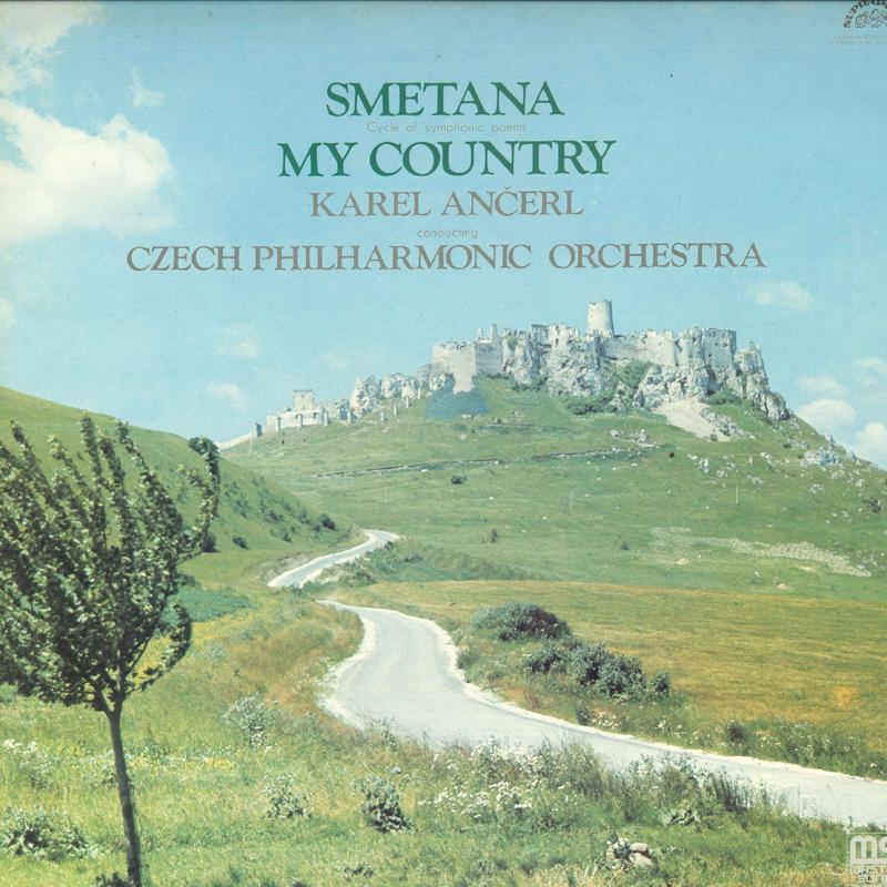 LP Record AREL AN?ERL, CZECH PHILHARMONIC ORC - Bed?ich Smetana, My Country OQ7025S SUPRAPHON 1975 Japan Obi Classical Used
