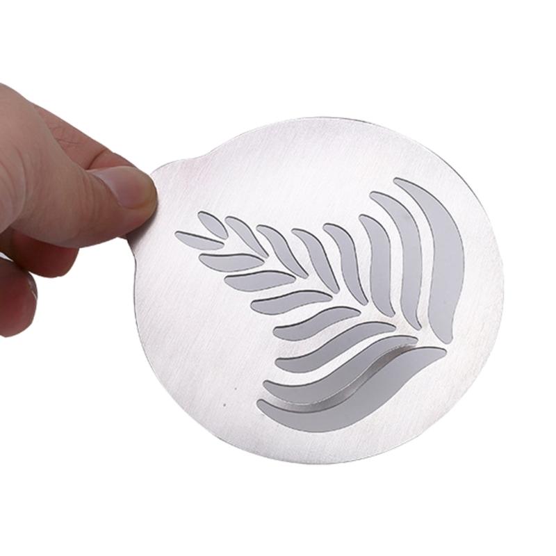 5 PCS/set Stainless Steel Lattes Art Stencils  Cappuccinos Art Templates