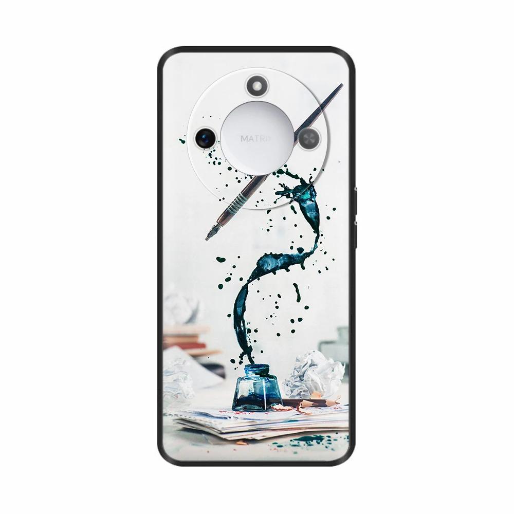 Ударопрочный чехол для телефона Honor X9c, умный чехол-обложка для Honor X60, Fundas, мягкий черный силиконовый защитный корпус для Honor X9c Smart