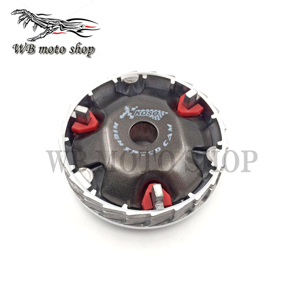Racing Variator Scooter Variator Kit with Roller Weights Drive Pulley for GY6 50 80 139QMB/QMA DIO AF18 AF28 AF34 AF35 ZX Moped