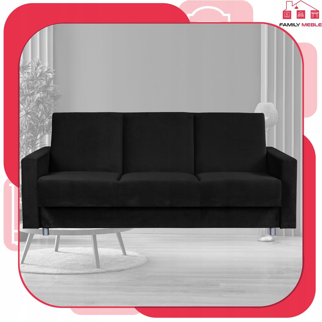 Sofa Sofa Alicja Sofa Bed Bonell Bed Family Furniture Black