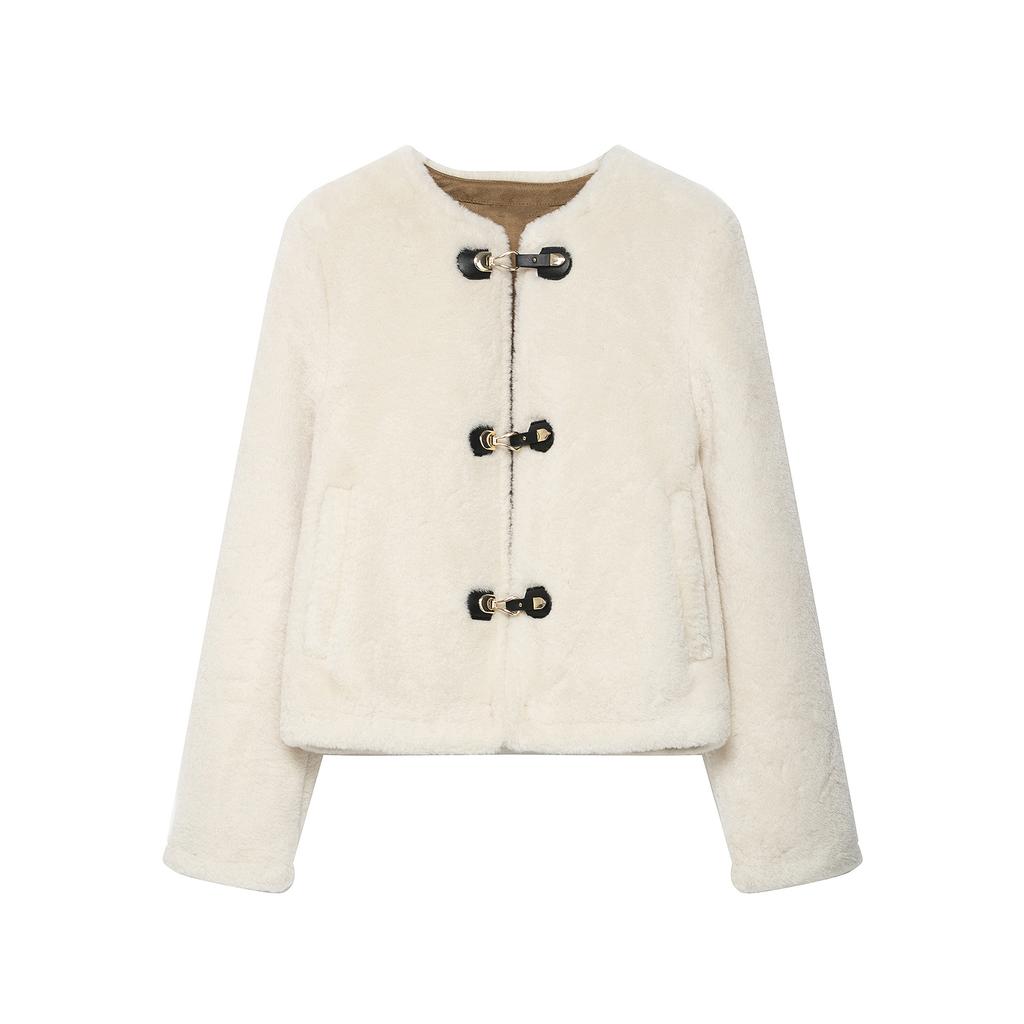 Women's Fashionable Double-Sided Rope Knot Long-Sleeved Jacket