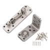 Heavy Duty Door Hinge 180 Degree Rotating Silver Brushed Stainless Steel Hinge for Concealed