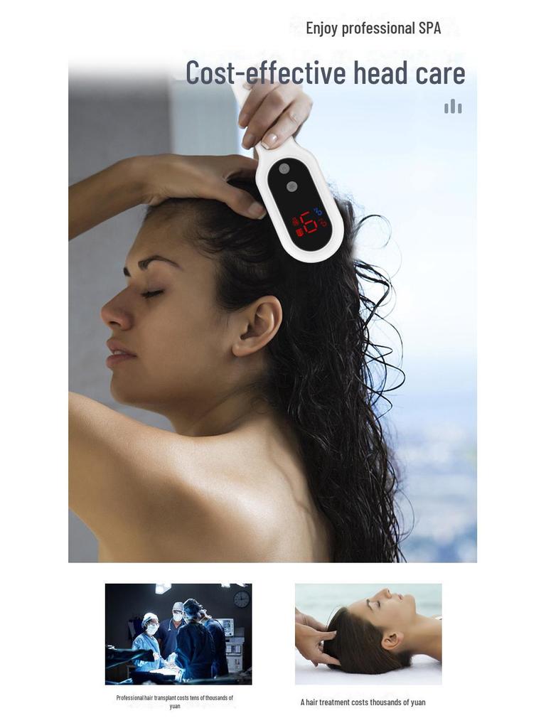 Электрический массажер для кожи головы и фототерапевтическая расческа для ухода за волосами и здоровья