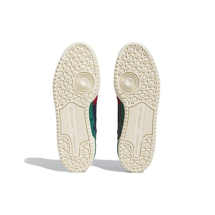 Adidas Forum Exhibit Low 2.0 Темно-бордовые зеленые кроссовки унисекс Red Team-Collegiate-Burgundy Collegiate-Navy HQ7116