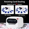 Automatic Card Shuffler Dealer Electric Card Shuffling and Dealing Machine for 1  2 Decks White