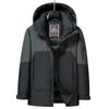 Down Jacket Men's Hooded Jacket Autumn and Winter New Work Clothes Down Jacket
