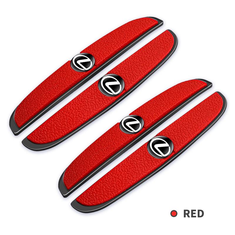 4Pcs Car Door Bumper Anti-collision Rubber Stickers For Lexus F-SPORT ES RX NX LS UX LM LX GX LC RZ IS CT GS RC HS SC TX L