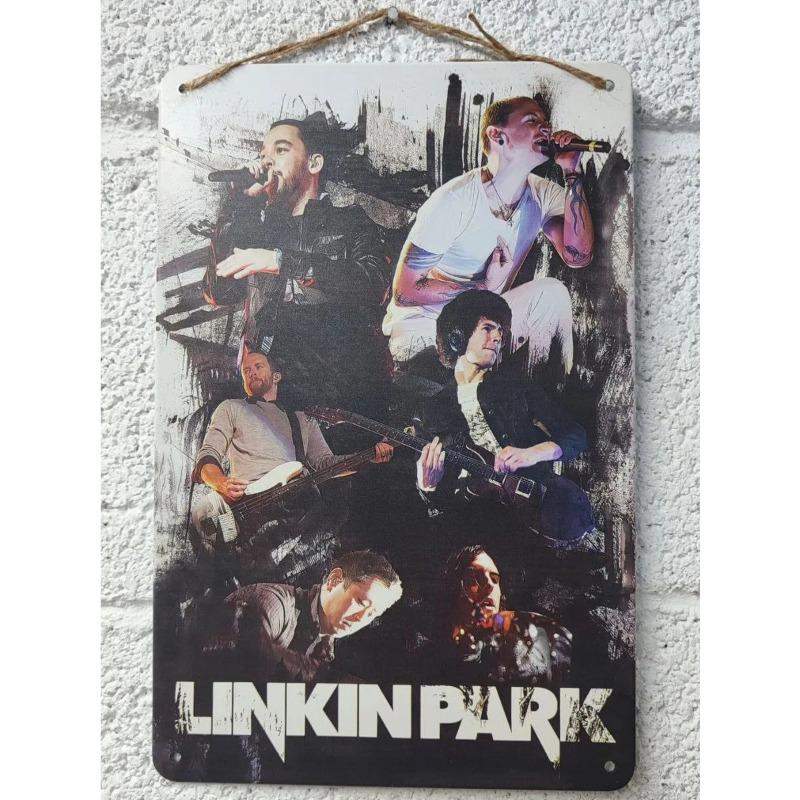 Металлическая табличка Linkin Park, Винтажный постер группы, Настенное искусство