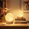 RGB 3D Moon USB Night Lamp Control 3 Colors Wire Led Desktop Lamp Lunar