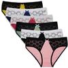 Cotton Panties for Women Sexy Lace Underwear Low Waist Briefs Ladies Knickers Female Lingerie 6 Pcs/set